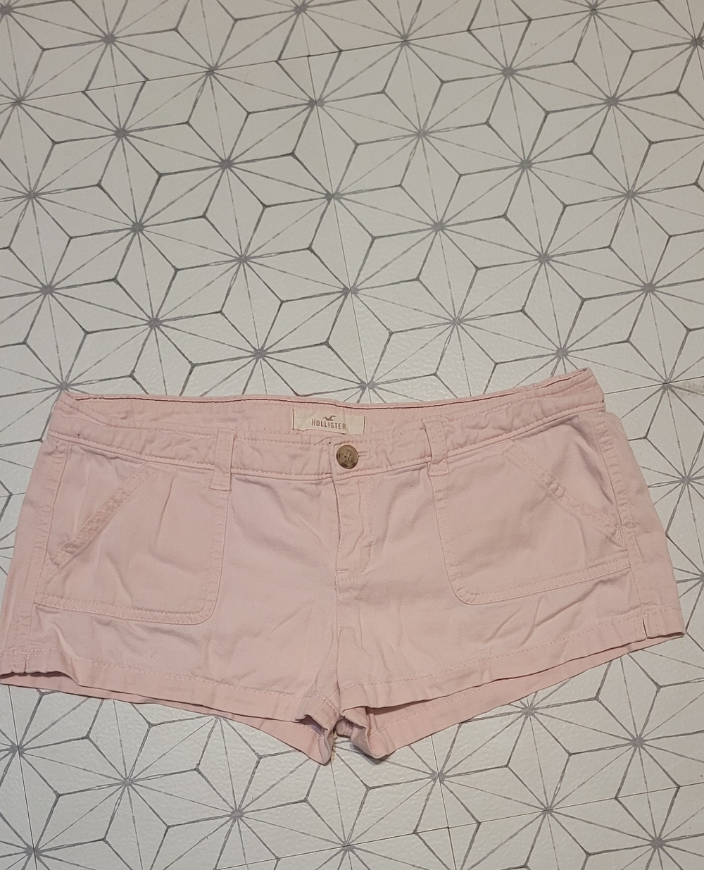 Hollister Pink Cotton Casual Shorts